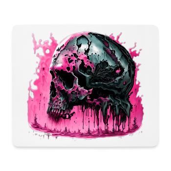 Cyborg Skull Skull - Mouse Pad (horizontal) - white - Front