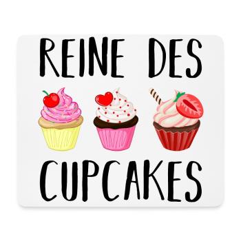 Reine des cupcakes cadeau pâtisserie patissière - Tapis de souris (format paysage) - blanc - Devant