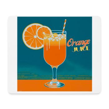 Jus d'orange - Tapis de souris (format paysage) - blanc - Devant