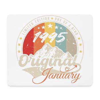 January 1995 Vintage Retro Birthday Gift - Mouse Pad (horizontal) - white - Front