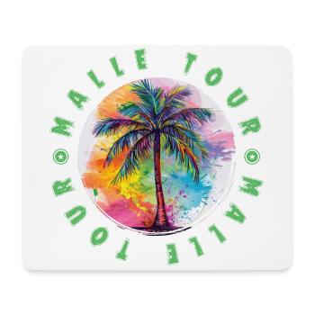 Malle Tour Urlaub Plame Bunt - Mousepad (Querformat) - Weiß - Vorne