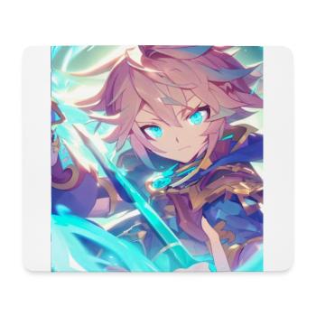 Blue knight - Mousepad (Querformat) - Weiß - Vorne