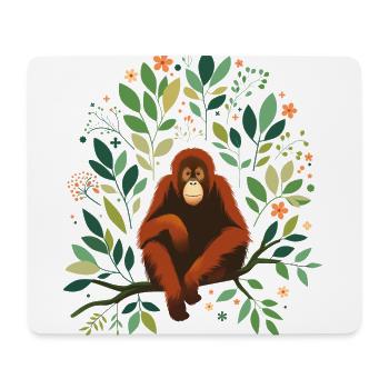 Orangutan - Mouse Pad (horizontal) - white - Front