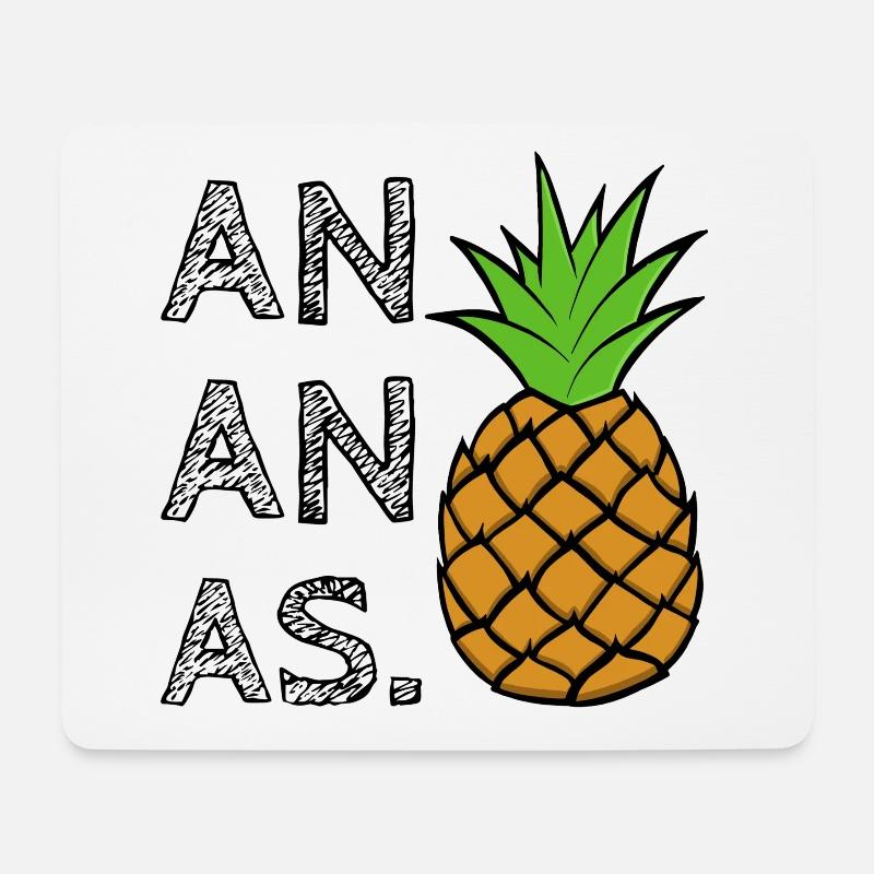 ANANAS. - Mousepad (Querformat) - Weiß