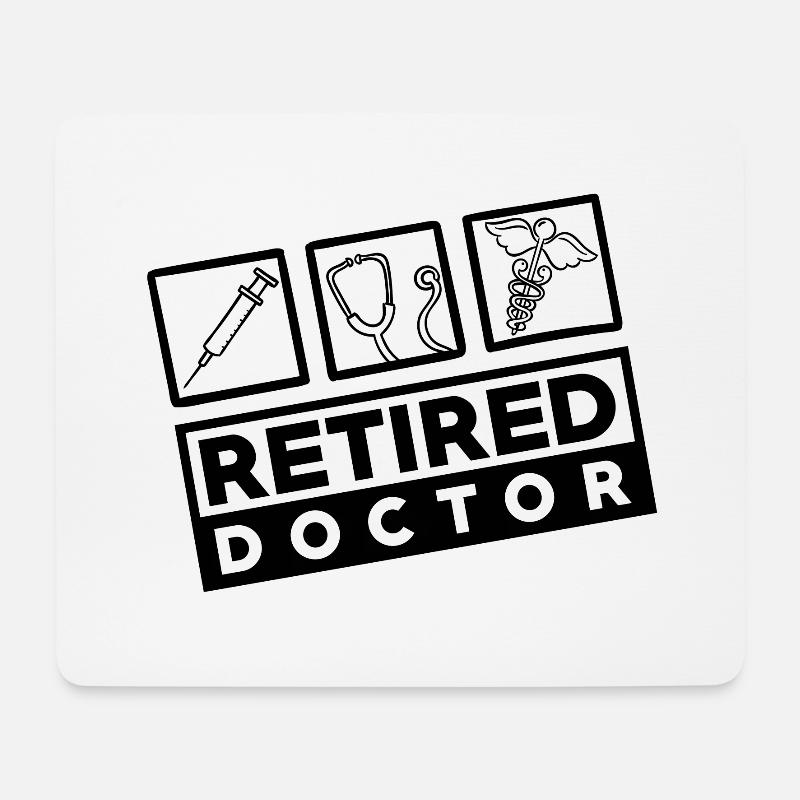 Doctor & medic - in retirement - Mouse Pad (horizontal) - white