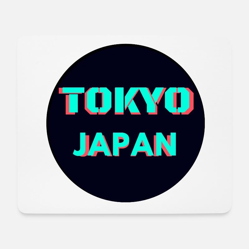 Tokyo Japan Grün - Mousepad (Querformat) - Weiß