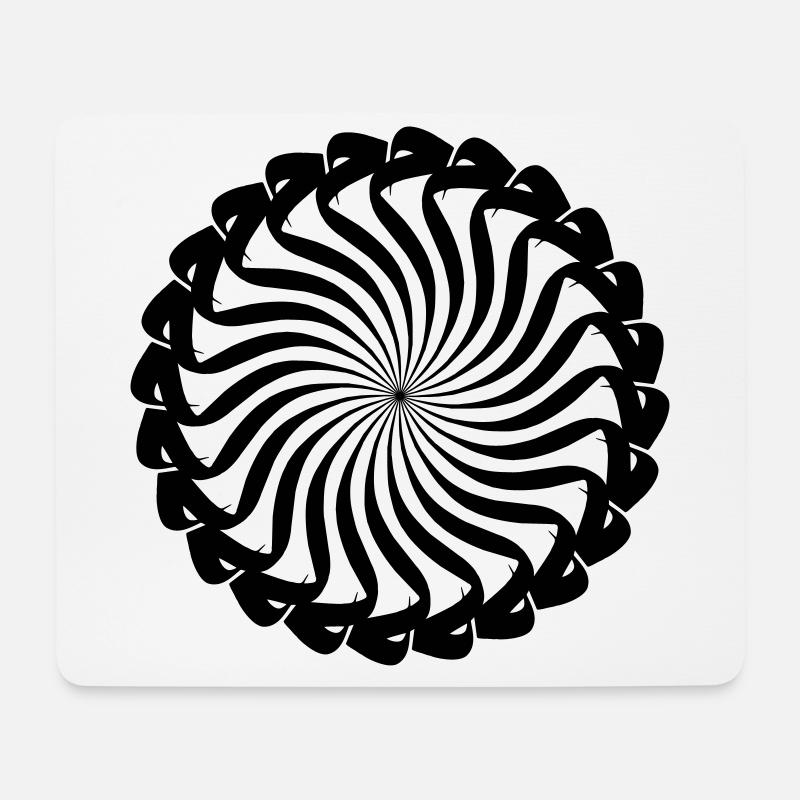 islamic arabic typo mim round - Mouse Pad (horizontal) - white