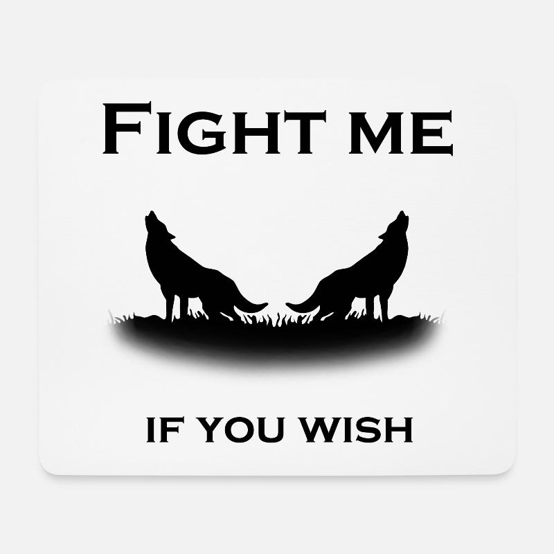 Wölfe Wolfpack - Mousepad (Querformat) - Weiß