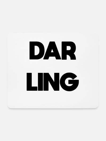 DARLING - Mousepad (Querformat) - Weiß
