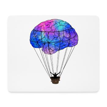Gehirn Balloon Mind - Mousepad (Querformat) - Weiß - Vorne