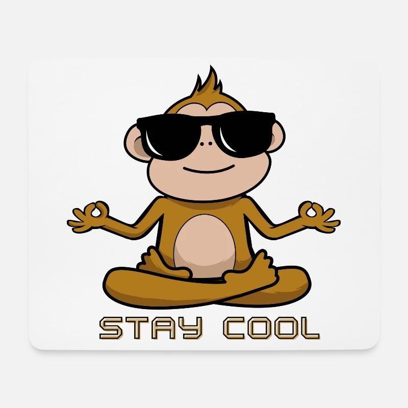 STAY COOL 2 - Mousepad (Querformat) - Weiß