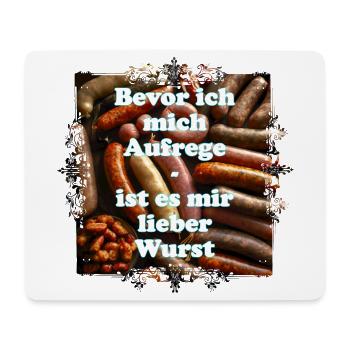 Immer Ruhe bewahren und nicht aufregen - Mousepad (Querformat) - Weiß - Vorne