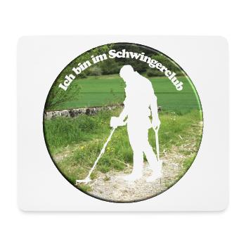 Mit Detektor-schwingen auf Schatzsuche - Mousepad (Querformat) - Weiß - Vorne