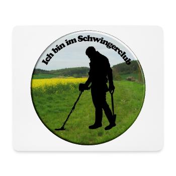 Der Detektor-Schwinger muss sich an Gesetze halten - Mousepad (Querformat) - Weiß - Vorne