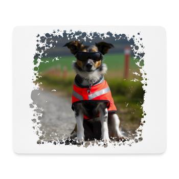 Ein Blindenhund ist kein Blinder Hund - Mousepad (Querformat) - Weiß - Vorne
