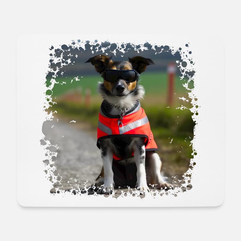 Ein Blindenhund ist kein Blinder Hund - Mousepad (Querformat) - Weiß