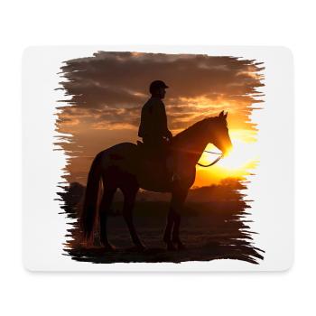 Reiten ist eine alte Tradition - Mousepad (Querformat) - Weiß - Vorne