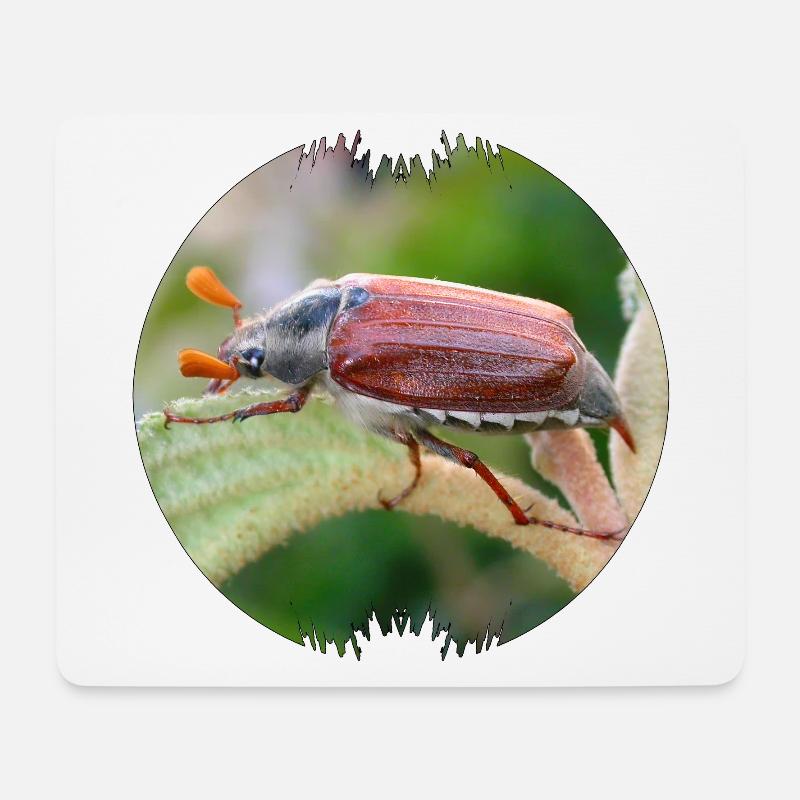 Der Maikäfer ist ein auffälliger Geselle - Mousepad (Querformat) - Weiß