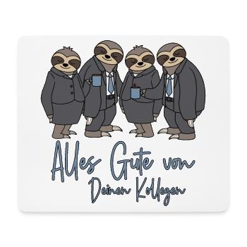 Abschied Job Arbeit Alles Gute von Deinen Kollegen - Mousepad (Querformat) - Weiß - Vorne