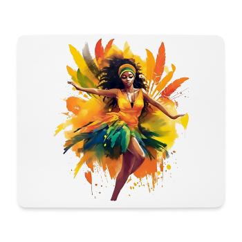 Der Karneval in Rio de Janeiro ist weit bekannt - Mousepad (Querformat) - Weiß - Vorne
