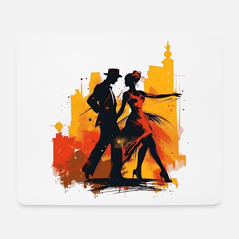 Der Mambo ist ein energiegeladener Tanz - Mousepad (Querformat) - Weiß