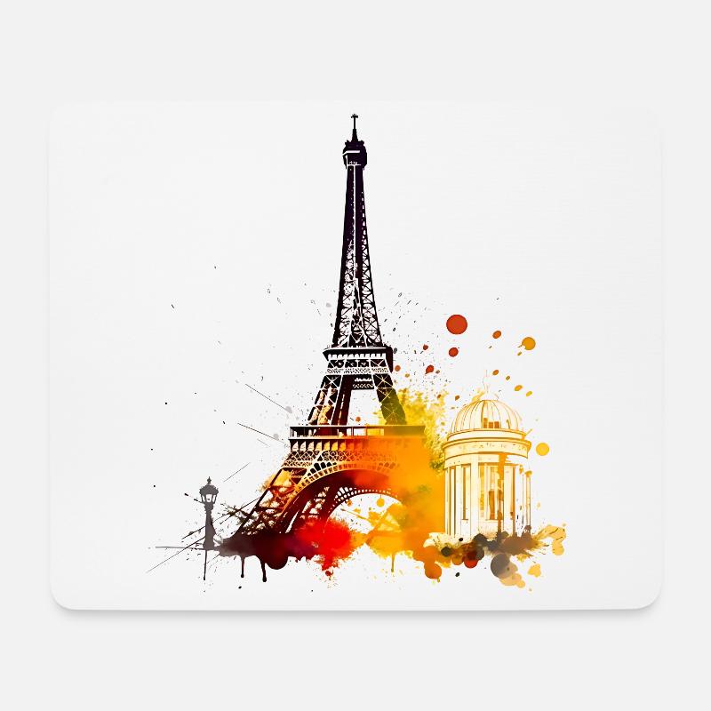 Paris verzaubert ihre Besucher - Mousepad (Querformat) - Weiß
