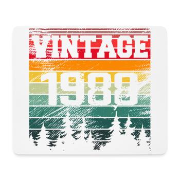 1988 Vintage Geburtstagsgeschenk 1988 Retro - Mousepad (Querformat) - Weiß - Vorne
