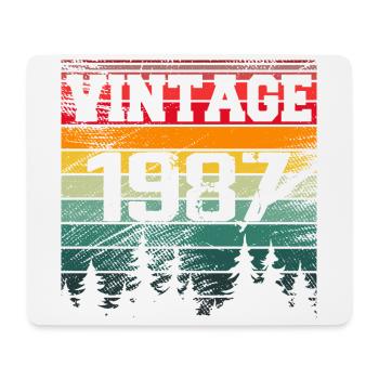 1987 Cadeau D'anniversaire Vintage 1987 Rétro - Tapis de souris (format paysage) - blanc - Devant