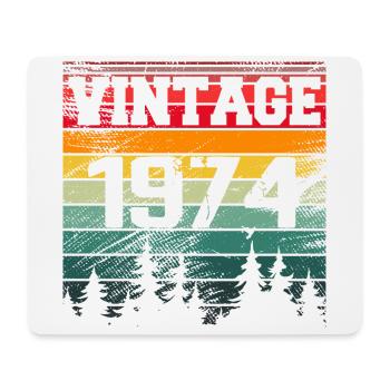 1974 Vintage 1974 Retro Birthday Gift - Mouse Pad (horizontal) - white - Front