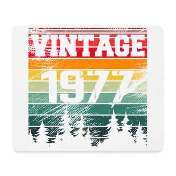1977 Vintage Geburtstagsgeschenk 1977 Retro - Mousepad (Querformat) - Weiß - Vorne