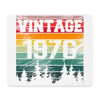 1976 Vintage 1976 Retro Geburtstagsgeschenk - Mousepad (Querformat) - Weiß - Vorne