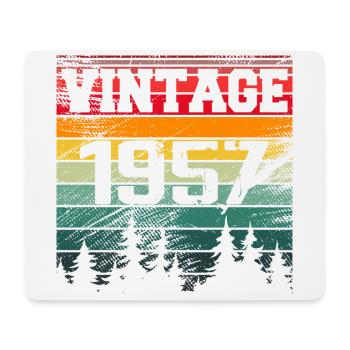 1957 Vintage Geburtstagsgeschenk 1957 Retro - Mousepad (Querformat) - Weiß - Vorne
