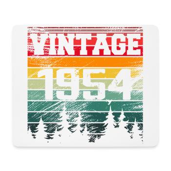 1954 Vintage Birthday Gift 1954 Retro - Mouse Pad (horizontal) - white - Front