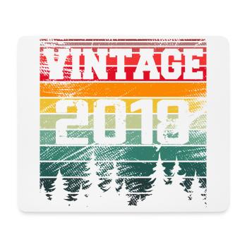 2018 Vintage Birthday Gift 2018 Retro - Mouse Pad (horizontal) - white - Front