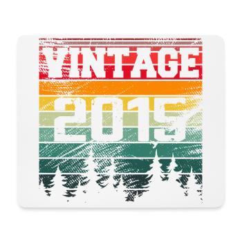 2015 Vintage Birthday Gift 2015 Retro - Mouse Pad (horizontal) - white - Front