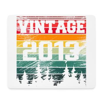 2013 Cadeau D'anniversaire Vintage 2013 Rétro - Tapis de souris (format paysage) - blanc - Devant