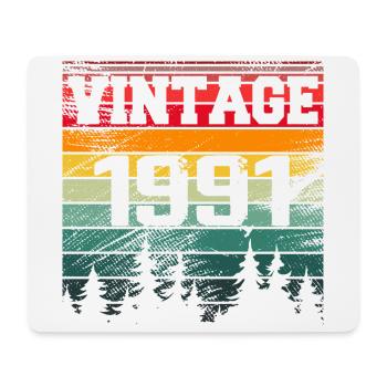 1991 Vintage 1991 Retro Geburtstagsgeschenk - Mousepad (Querformat) - Weiß - Vorne