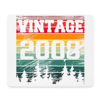 2008 Vintage Birthday Gift 2008 Retro - Mouse Pad (horizontal) - white - Front