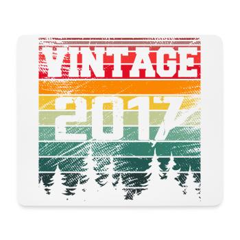 2017 Vintage Birthday Gift 2017 Retro - Mouse Pad (horizontal) - white - Front