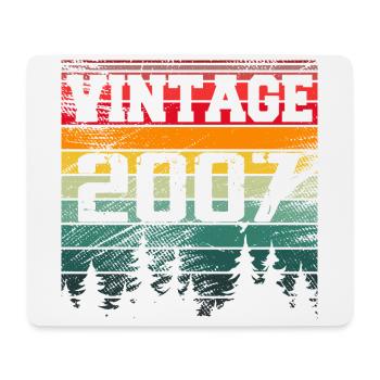 2007 Vintage Geburtstagsgeschenk 2007 Retro - Mousepad (Querformat) - Weiß - Vorne