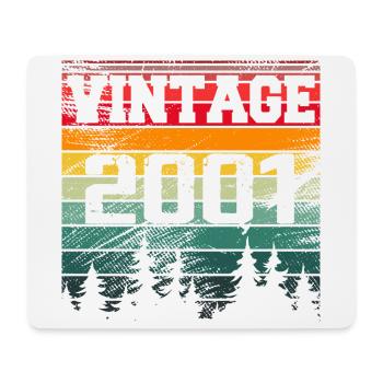2001 Vintage Birthday Gift 2001 Retro - Mouse Pad (horizontal) - white - Front