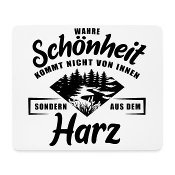 Wahre Schönheit kommt nicht von innen - Harz - Mousepad (Querformat) - Weiß - Vorne