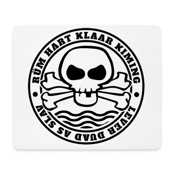 Rüm Hart Klaar Kiming - Lever Duad As Slav - Mousepad (Querformat) - Weiß - Vorne