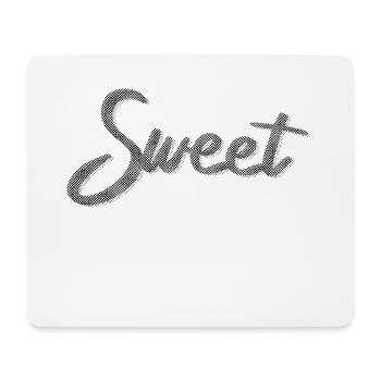 Sweet Schriftzug Süß Geschenk Freundin Mutter lieb - Mousepad (Querformat) - Weiß - Vorne