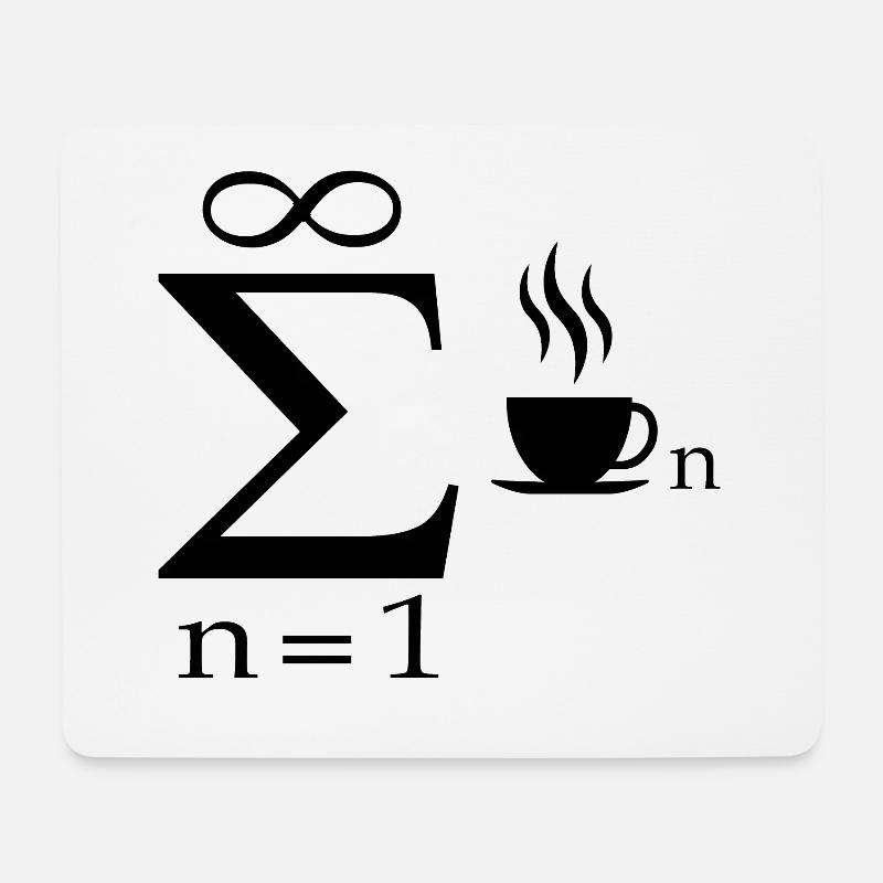 Mathematik ingenieur student geschenk witz kaffee - Mousepad (Querformat) - Weiß