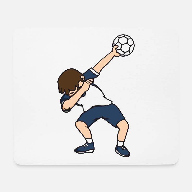 Handballer Dab Dabbing Handball Spieler Geschenk - Mousepad (Querformat) - Weiß