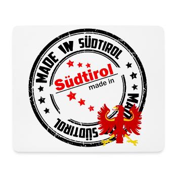 Fabriqué dans le Tyrol du Sud - Tapis de souris (format paysage) - blanc - Devant