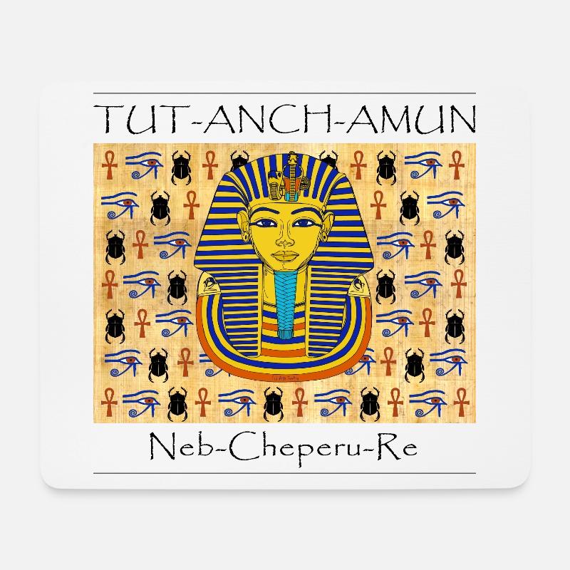 Tutanchamun I Papyrus I Hieroglyphen - Mousepad (Querformat) - Weiß