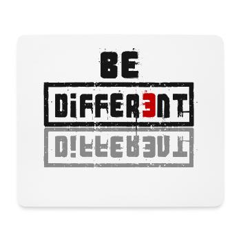 Be Different - Mousepad (Querformat) - Weiß - Vorne