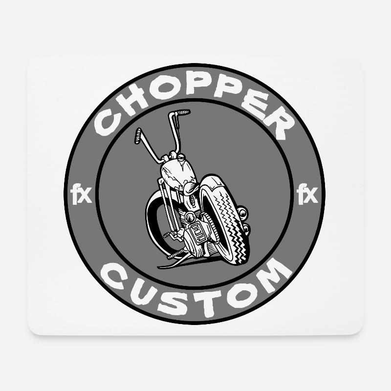 CHOPPER CUSTOM - Mouse Pad (horizontal) - white